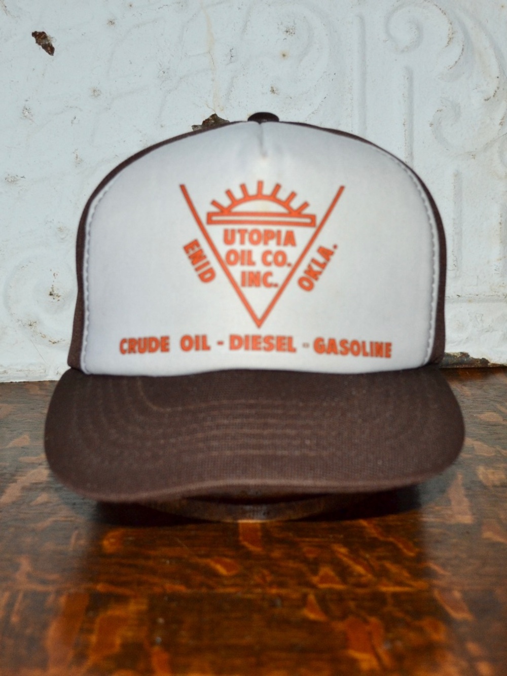Utopia Oil Co Inc Snapback Trucker Hat Enid Oklamhoma Oil Gasoline